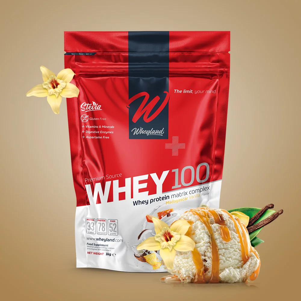 Whey100 - 1kg (Madagascar Vanilla) - Wheyland Srbija